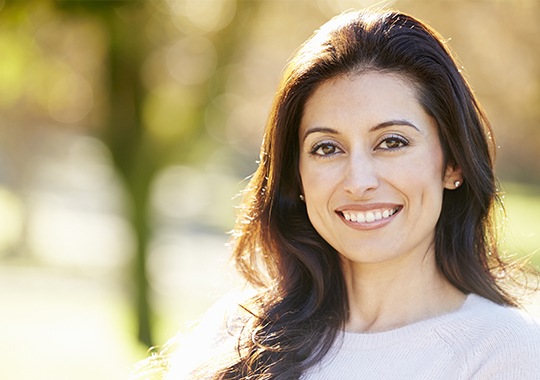 Woman with healthy teeth and gums