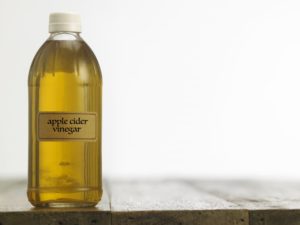 bottle of apple cider vinegar